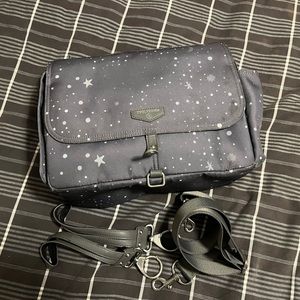 Twelve Little Diaper Bag/ stroller caddy in Grey Twinkle